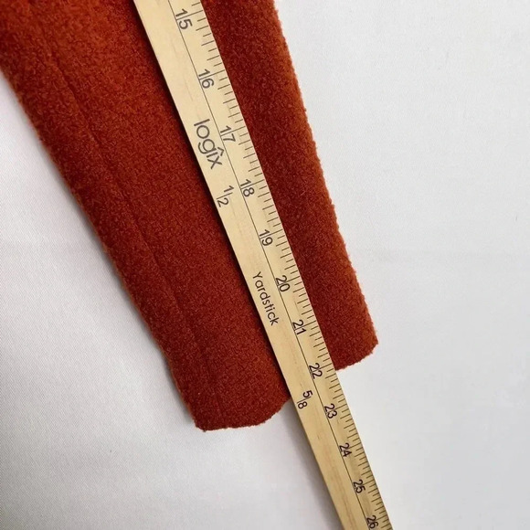 Kate Hill Double-Breasted Burnt Orange Wool Blazer - Picture 10 of 11